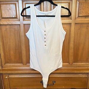 Madewell Cream Button-Front Top